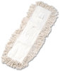 A Picture of product BWK-1324 Boardwalk® Industrial Dust Mop Head,  Hygrade Cotton, 24w x 5d, White