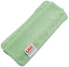 A Picture of product 965-884 Boardwalk® Lightweight Microfiber Cleaning Cloths,  Green,16 x 16, 24/Pack