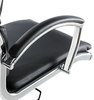 A Picture of product ALE-NR4119 Alera® Neratoli® High-Back Slim Profile Chair Faux Leather, 275 lb Cap, 17.32" to 21.25" Seat Height, Black Seat/Back, Chrome