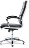 A Picture of product ALE-NR4119 Alera® Neratoli® High-Back Slim Profile Chair Faux Leather, 275 lb Cap, 17.32" to 21.25" Seat Height, Black Seat/Back, Chrome