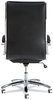 A Picture of product ALE-NR4119 Alera® Neratoli® High-Back Slim Profile Chair Faux Leather, 275 lb Cap, 17.32" to 21.25" Seat Height, Black Seat/Back, Chrome