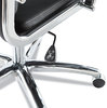 A Picture of product ALE-NR4119 Alera® Neratoli® High-Back Slim Profile Chair Faux Leather, 275 lb Cap, 17.32" to 21.25" Seat Height, Black Seat/Back, Chrome