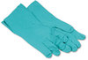 A Picture of product BWK-183XL Boardwalk® Flock-Lined Nitrile Gloves. Size X-Large. 15 mil. 13 in. Green. 1 dozen/case.