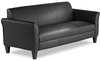 A Picture of product ALE-RL21LS10B Alera® Reception Lounge Sofa Series Furniture, 3-Cushion 77w x 31.5d 32h, Black