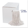 A Picture of product BWK-224C Boardwalk® Cut-End Wet Mop Heads,  Cotton, 24oz, White, 12/Carton