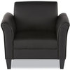 A Picture of product ALE-RL23LS10B Alera® Reception Lounge Sofa Series Club Chair 35.43" x 30.7" 32.28", Black Seat, Back, Base