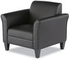 A Picture of product ALE-RL23LS10B Alera® Reception Lounge Sofa Series Club Chair 35.43" x 30.7" 32.28", Black Seat, Back, Base