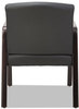 A Picture of product ALE-RL4319E Alera® Reception Lounge WL Series Guest Chair 24.21" x 24.8" 32.67", Black Seat, Back, Espresso Base