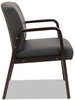 A Picture of product ALE-RL4319E Alera® Reception Lounge WL Series Guest Chair 24.21" x 24.8" 32.67", Black Seat, Back, Espresso Base