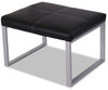 A Picture of product ALE-RL8319CSM Alera® Ispara Series Ottoman,  26-3/8 x 22-5/8 x 17-3/8, Black/Silver