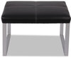 A Picture of product ALE-RL8319CSM Alera® Ispara Series Ottoman,  26-3/8 x 22-5/8 x 17-3/8, Black/Silver