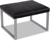 A Picture of product ALE-RL8319CSM Alera® Ispara Series Ottoman,  26-3/8 x 22-5/8 x 17-3/8, Black/Silver