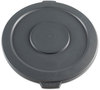A Picture of product BWK-32GLWRLIDG Boardwalk® Plastic Flat-Top Lids for Round 32 gal. Waste Receptacles. Gray.