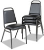 A Picture of product ALE-SC68VY10B Alera® Padded Steel Stacking Chair Supports Up to 250 lb, 18.5" Seat Height, Black Back, Base, 4/Carton