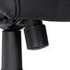 A Picture of product ALE-SR41LS10B Alera® Strada Series High-Back Swivel/Tilt Top-Grain Leather Chair Supports Up to 275 lb, 17.91" 21.85" Seat Height, Black