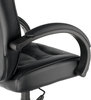 A Picture of product ALE-SR41LS10B Alera® Strada Series High-Back Swivel/Tilt Top-Grain Leather Chair Supports Up to 275 lb, 17.91" 21.85" Seat Height, Black