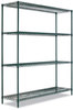 A Picture of product ALE-SW206018BA Alera® Black Anthracite Plus Wire Shelving Kit All-Purpose Starter Four-Shelf, 60w x 18d 72h,