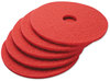 A Picture of product BWK-4017RED Boardwalk® Buffing Floor Pads. 17 in. Red. 5/case.