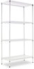 A Picture of product ALE-SW503618SR Alera® NSF Certified Industrial Heavy-Duty Wire Shelving Starter Kit Four-Shelf 36w x 18d 72h, Silver