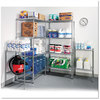 A Picture of product ALE-SW503618SR Alera® NSF Certified Industrial Heavy-Duty Wire Shelving Starter Kit Four-Shelf 36w x 18d 72h, Silver