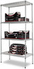 A Picture of product ALE-SW503618SR Alera® NSF Certified Industrial Heavy-Duty Wire Shelving Starter Kit Four-Shelf 36w x 18d 72h, Silver