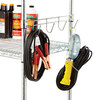 A Picture of product ALE-SW59HB418SR Alera® Wire Shelving Hook Bars For Four Hooks, 18" Deep, Silver, 2 Bars/Pack