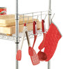 A Picture of product ALE-SW59HB424 Alera® Wire Shelving Hook Bars For Five Hooks, 24" Deep, Silver, 2 Bars/Pack