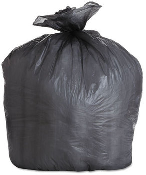Boardwalk® High-Density Can Liners,  43 x 47, 56gal, 19 Micron Equivalent, Black,6/Carton