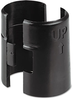 Alera® Wire Shelving Shelf Lock Clips Plastic, Black, 4 Clips/Pack