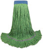 A Picture of product BWK-503BL Boardwalk® Super Loop Wet Mop Head, Cotton/Synthetic Fiber, 5" Headband, Large Size, Blue, 12/Case