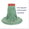 A Picture of product BWK-503GN Boardwalk® Super Loop Wet Mop Head,  Cotton/Synthetic, Large Size, Green