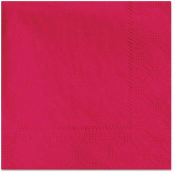Hoffmaster® 2-Ply Embossed Beverage Napkins. 9 1/2 X 9 1/2 in. Red. 1000 count.