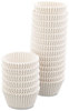 A Picture of product HFM-610032 Hoffmaster® Fluted Bake Cups,  4 1/2 dia x 1 1/4h, White, 500/Pack, 20 Pack/Carton