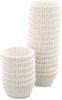 A Picture of product HFM-610032 Hoffmaster® Fluted Bake Cups, 4 1/2 dia x 1 1/4h, White, 500/Pack, 20 Pack/Carton