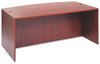 A Picture of product ALE-VA227236MC Alera® Valencia™ Series Bow Front Desk Shell 71" x 41.38" 29.63", Medium Cherry