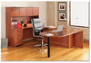 A Picture of product ALE-VA277236MC Alera® Valencia™ Series D-Top Desk 71" x 35.5" 29.63", Medium Cherry