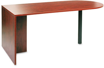 Alera® Valencia™ Series D-Top Desk 71" x 35.5" 29.63", Medium Cherry