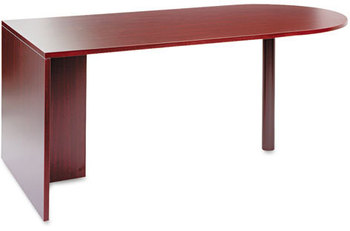 Alera® Valencia™ Series D-Top Desk 71" x 35.5" 29.63", Mahogany
