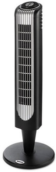 Holmes® 3 Speed Oscillating Tower Fan with Remote Control,  Metallic Silver/Black