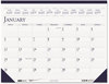 A Picture of product HOD-150HD House of Doolittle™ 100% Recycled Two-Color Dated Monthly Desk Pad Calendar Perforated 22 x 17, Blue Binding/Corners, 12-Month (Jan-Dec): 2024