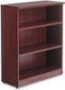 A Picture of product ALE-VA634432MY Alera® Valencia™ Series Bookcase Three-Shelf, 31.75w x 14d 39.38h, Mahogany