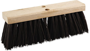 Boardwalk® Street Broom Head,  16" Wide, Polypropylene Bristles
