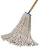 A Picture of product BWK-732C Boardwalk® Cut-End Lie-Flat Economical Mop Head,  Economical Lie-Flat Head, Cotton Fiber, 32oz, White, 12/Carton