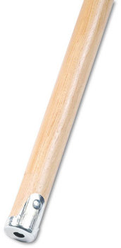 Boardwalk® Lie-Flat Screw-In Mop Handle,  Lacquered Wood, 1 1/8" dia. x 60"L, Natural