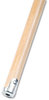 A Picture of product BWK-834 Boardwalk® Lie-Flat Screw-In Mop Handle,  Lacquered Wood, 1 1/8" dia. x 60"L, Natural