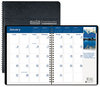 A Picture of product HOD-26402 House of Doolittle™ Earthscapes™ 100% Recycled Full-Color Ruled Monthly Planner Landscapes Color Photos, 11 x 8.5, Black Cover, 14-Month (Dec-Jan): 2023-2025