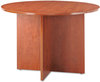 A Picture of product ALE-VA7142MC Alera® Valencia™ Series Round Conference Tables with Straight Leg Base Table Legs, 42" Diameter x 29.5h, Medium Cherry