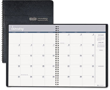 House of Doolittle™ 14-Month 100% Recycled Ruled Monthly Planner 8.75 x 6.78, Black Cover, (Dec to Jan): 2023 2025