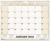 A Picture of product HOD-319 House of Doolittle™ 100% Recycled Monthly Horizontal Wall Calendar Marble Stone Artwork, 14.88 x 12, White/Sand Sheets, 12-Month (Jan to Dec): 2024