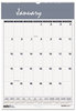 A Picture of product HOD-334 House of Doolittle™ Bar Harbor 100% Recycled Wirebound Monthly Wall Calendar 22 x 31.25, White/Blue/Gray Sheets, 12-Month (Jan-Dec): 2026